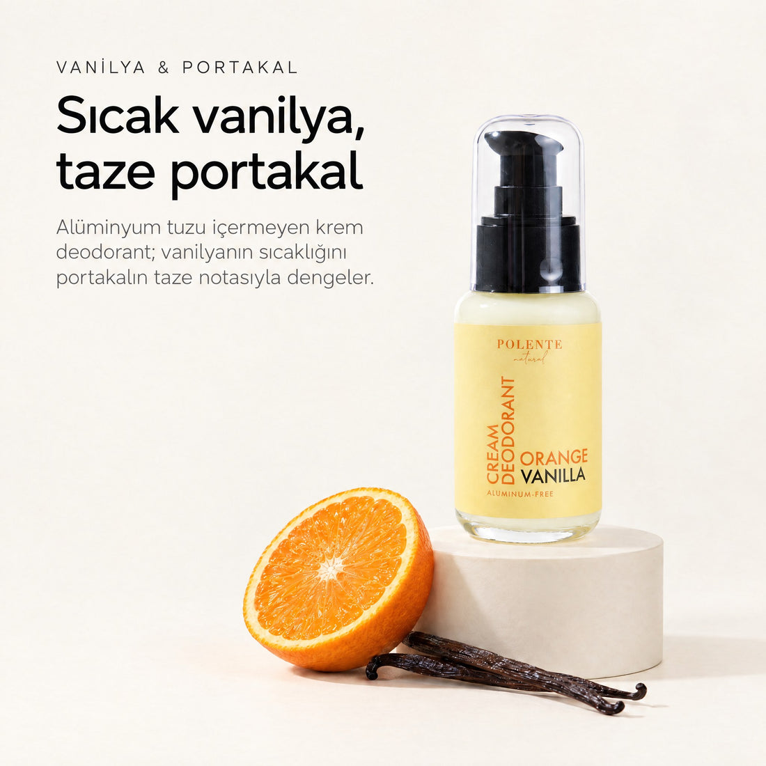 Vanilya &amp; Portakal Krem Deodorant 50 ml — Sıcak vanilya, taze portakal