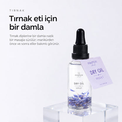 Violet Dry Oil 50 ml çok amaçlı kuru yağ — Tırnak eti için bir damla