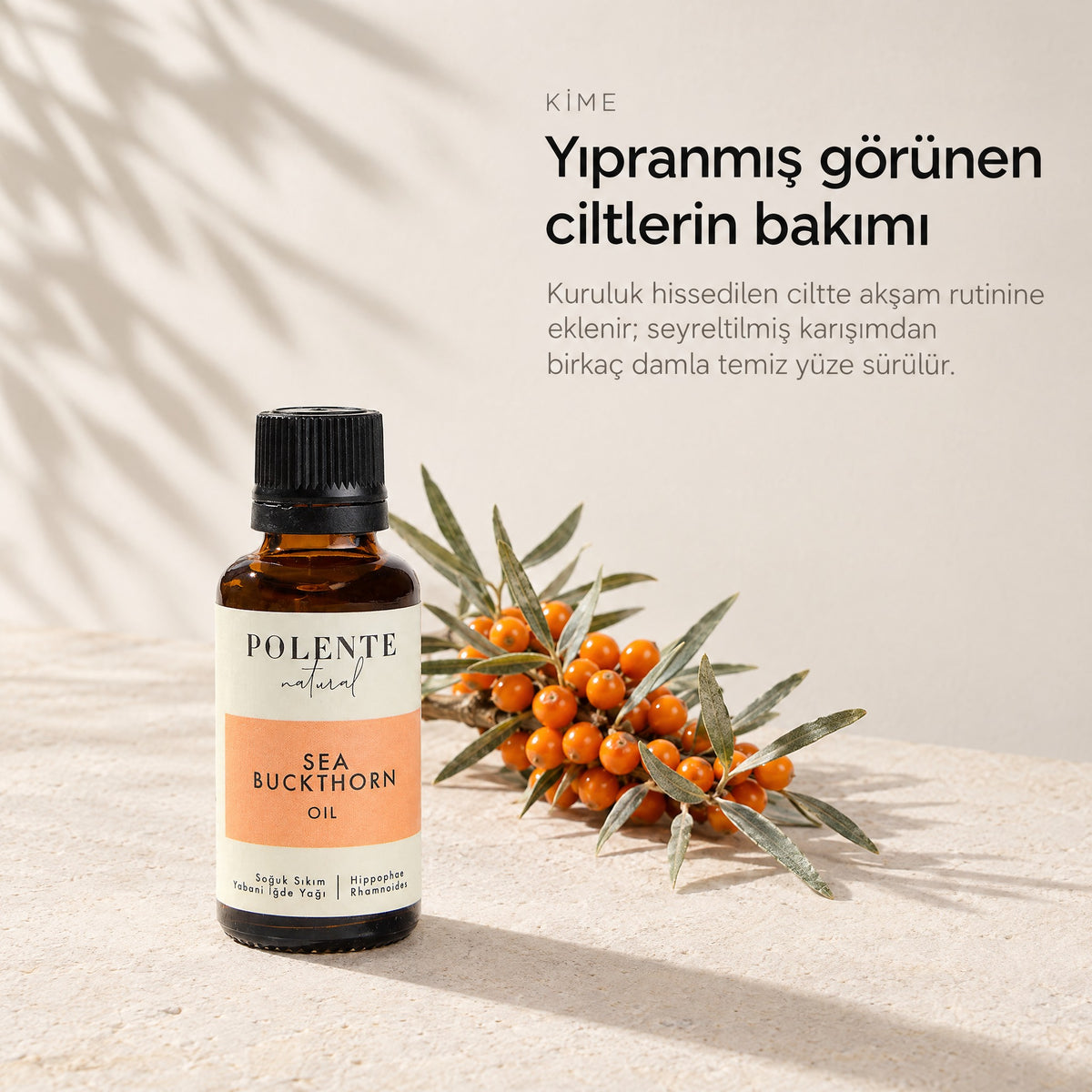 Yabani İğde Yağı 30 ml — yıpranmış görünen ciltlerin bakımı