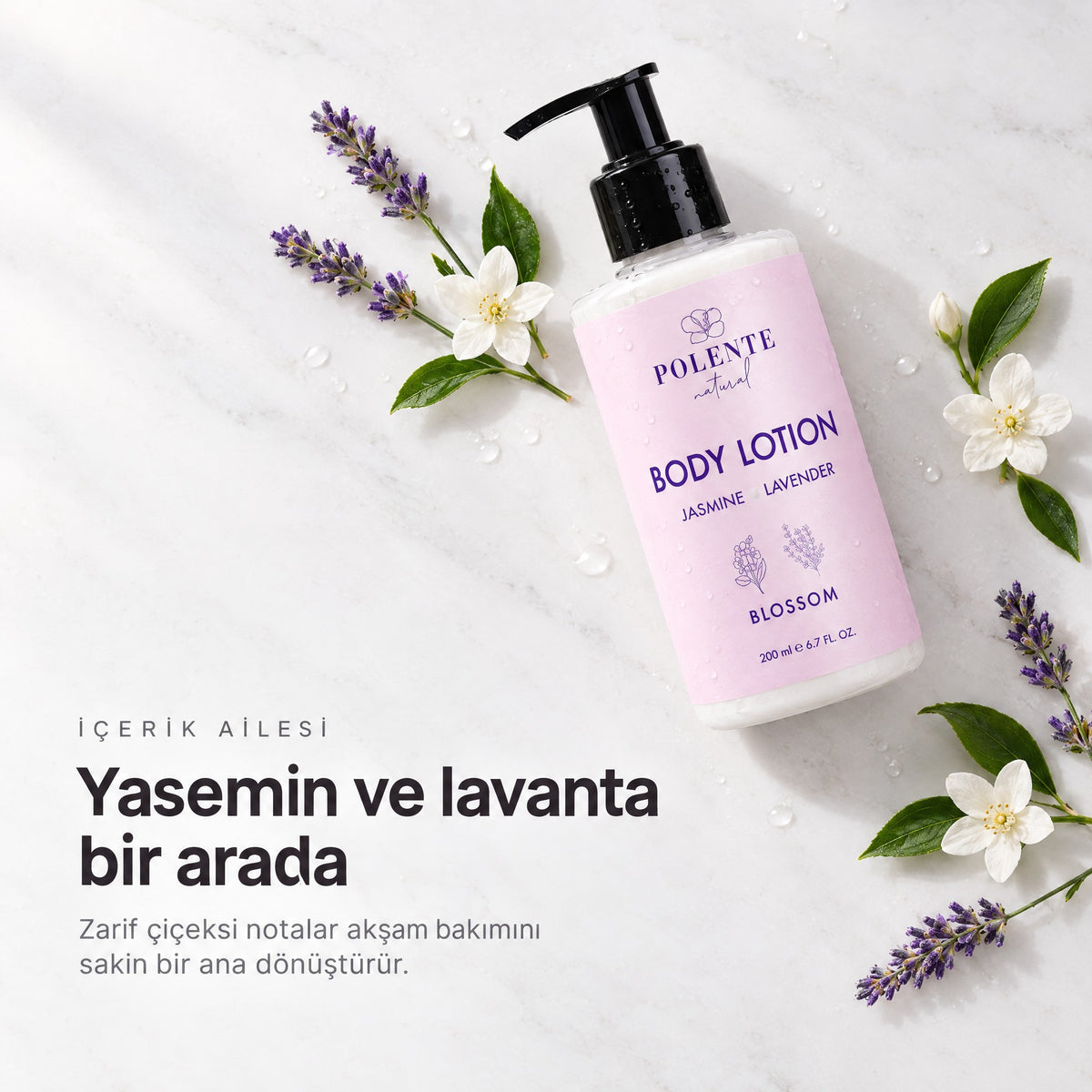 Yasemin &amp; Lavanta Vücut Losyonu 200 ml — yasemin ve lavanta bir arada