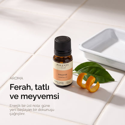 Portakal Kabuğu Uçucu Yağı — ferah, tatlı ve meyvemsi enerjik bir üst nota