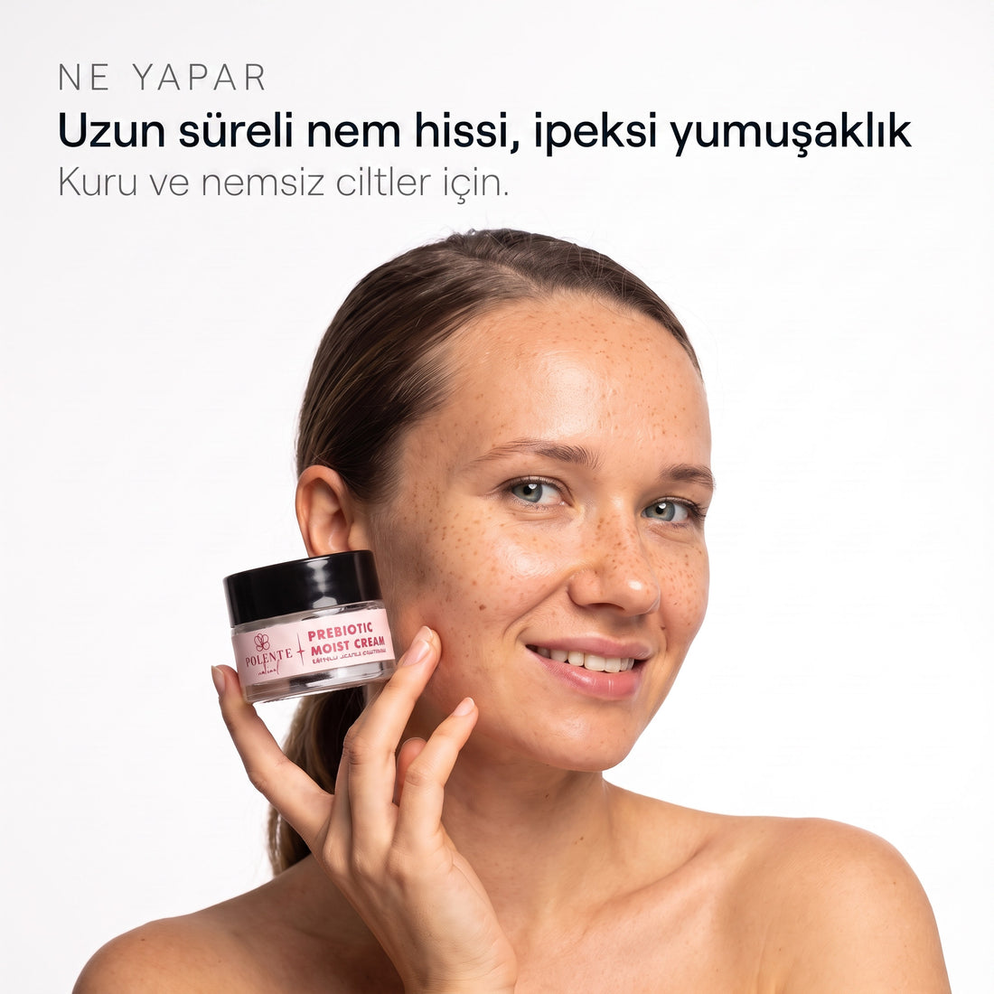 PREBIOTIC MOIST CREAM 50 ml — uzun süreli nem hissi, ipeksi yumuşaklık
