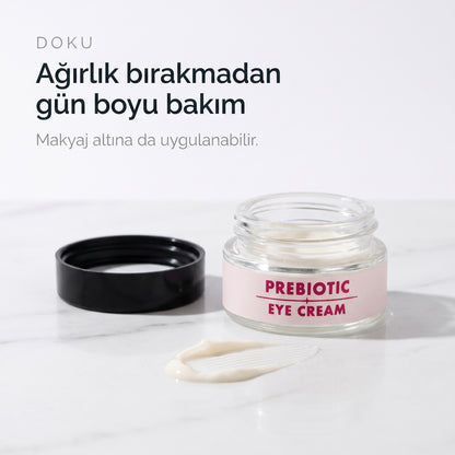 PREBIOTIC EYE CREAM 20 ml — hafif krem dokusu, ağırlık bırakmadan