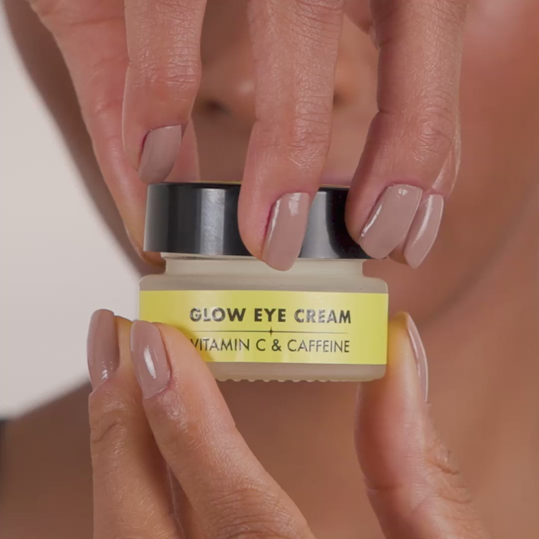 GLOW EYE CREAM- Revitalizing Eye Cream with Vitamin C &amp;amp; Caffeine