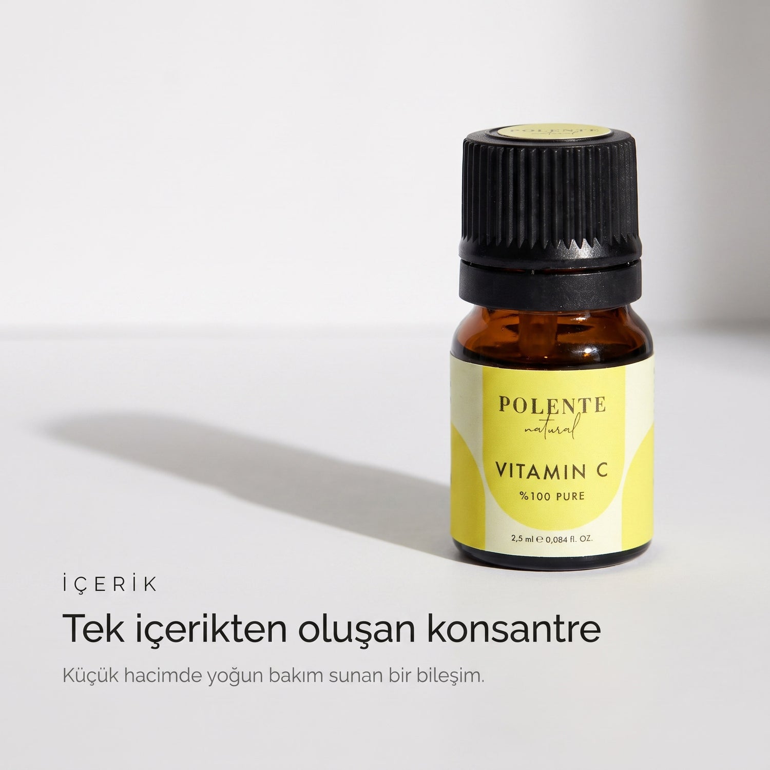 %100 PURE VİTAMİN C 2,5 ml — Tek içerikten oluşan konsantre