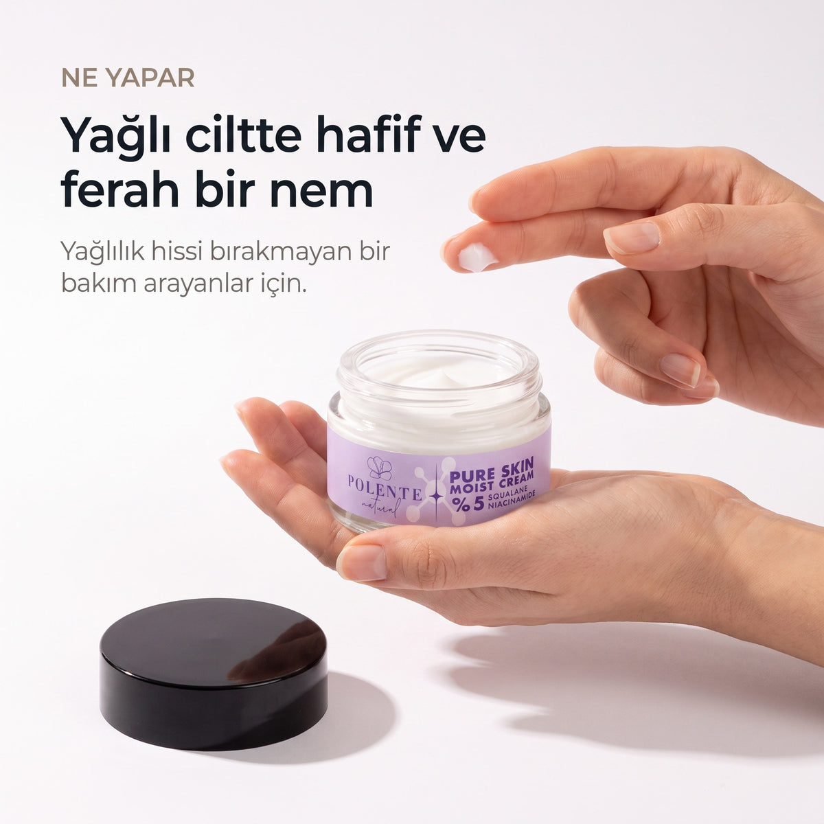 PURE SKIN MOIST CREAM 50 ml — yağlı ciltte hafif ve ferah nem