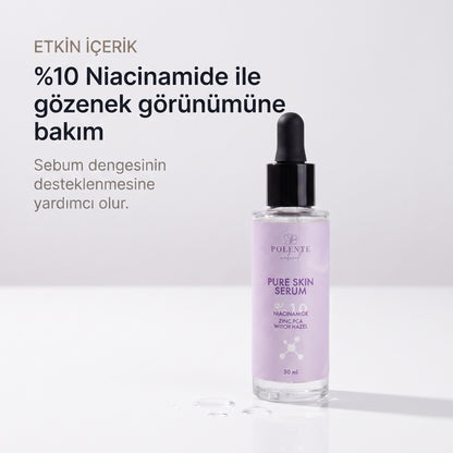 PURE SKIN SERUM 30 ml — %10 Niacinamide ile gözenek görünümüne bakım