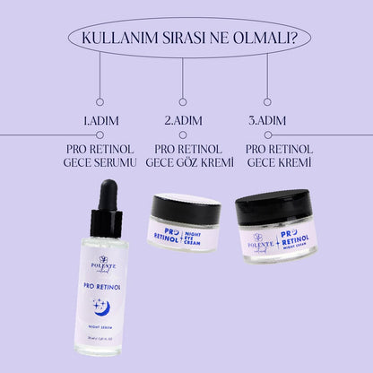 PRO RETİNOL NIGHT CREAM- Retinol İçeren Yaşlanma Karşıtı Gece Bakım Kremi (50 ml)