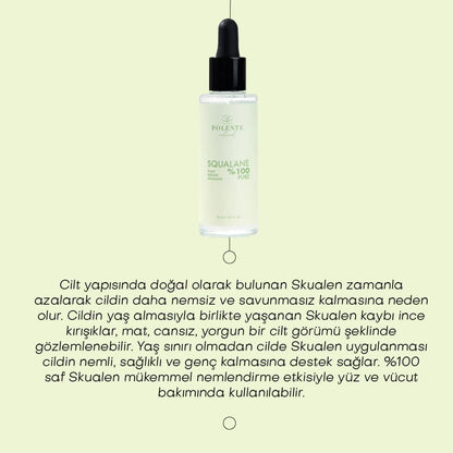 %100 PURE SQUALANE - Bitkisel Kaynaklı %100 Saf Skualen (30 ml)