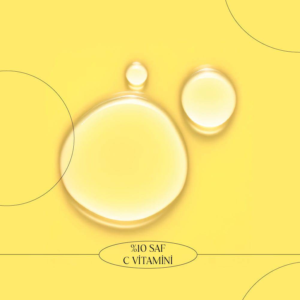 C VİTAMİN &amp;  SQUALANE SERUM - Aydınlatıcı Leke Serumu (C Vitamini Kompleksi) (30 ml)