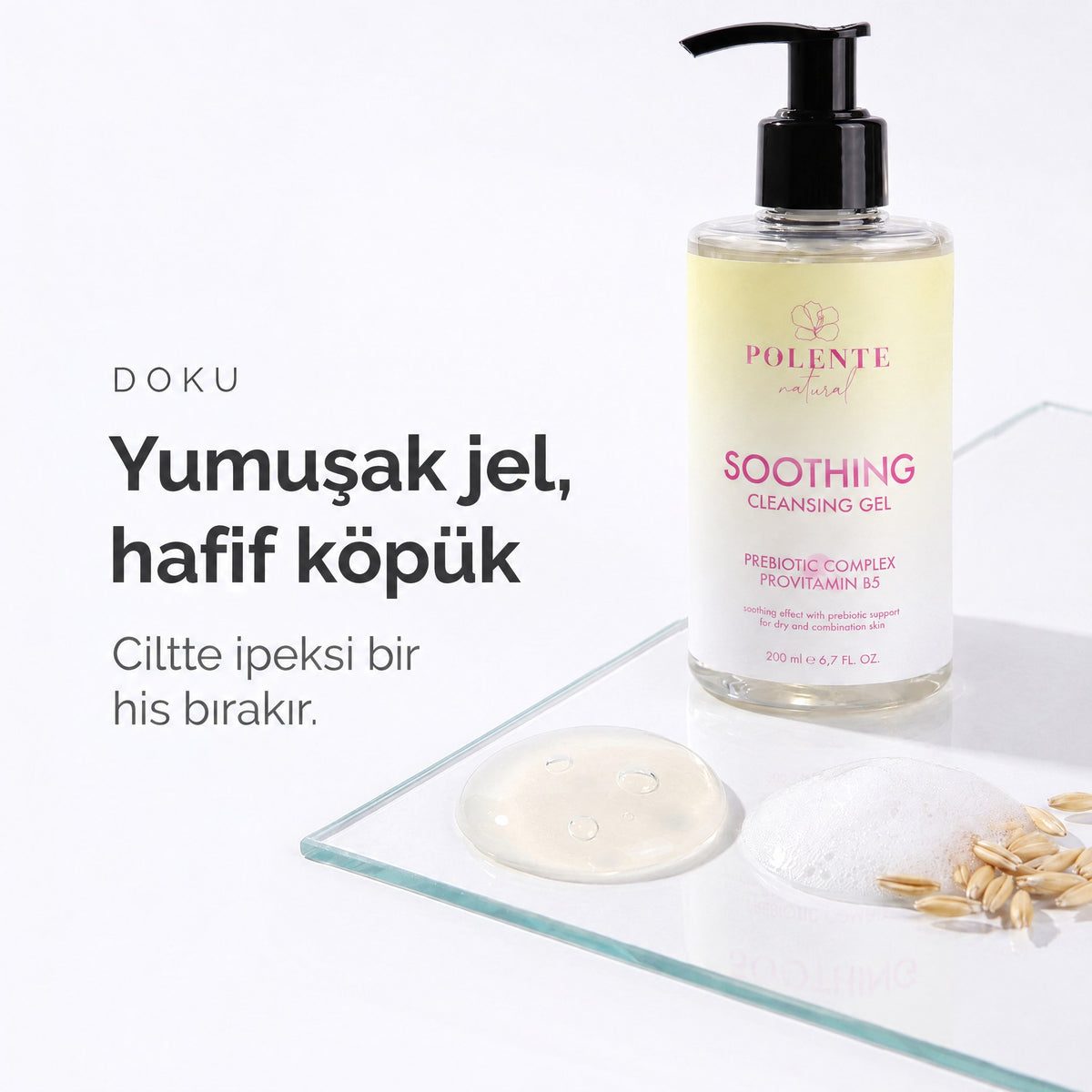 Soothing Cleansing Gel 200 ml — Yumuşak jel, hafif köpük