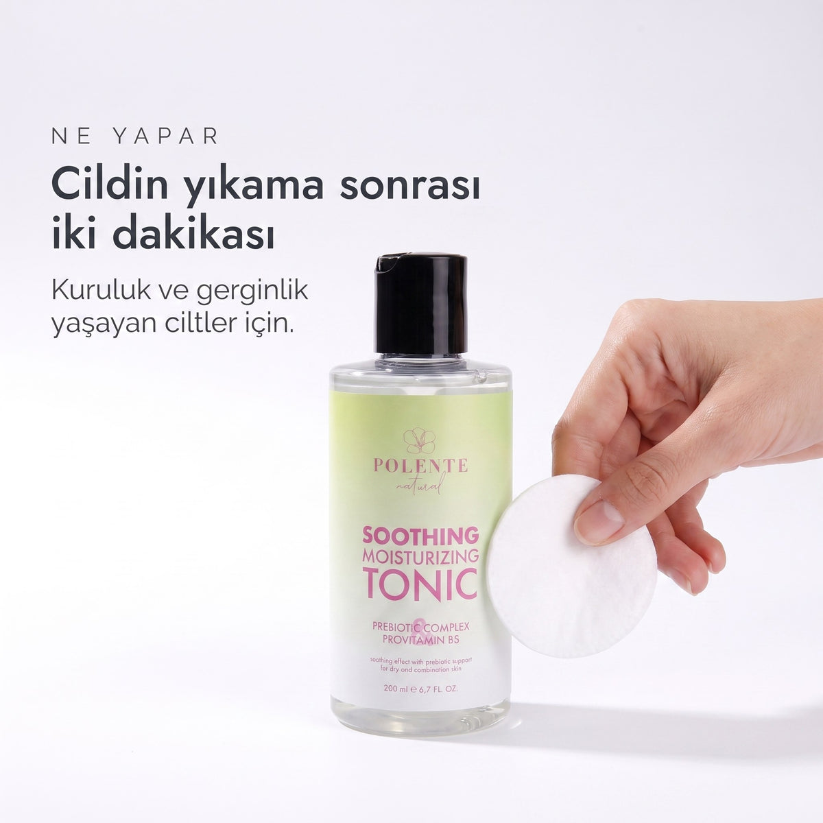 Soothing Moisturizing Tonic 200 ml — Cildin yıkama sonrası iki dakikası